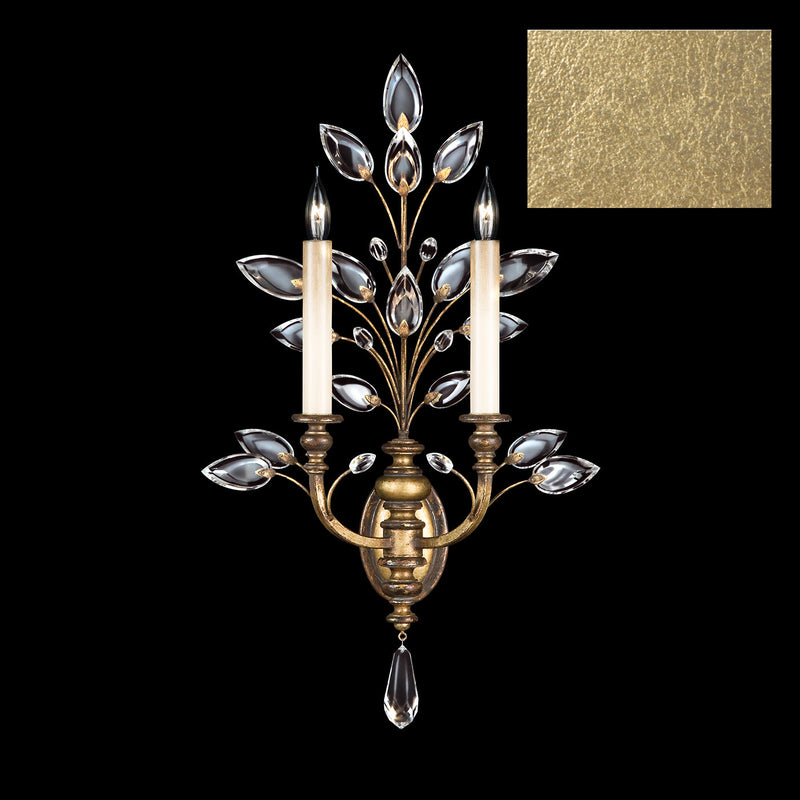 Fine Art 759750-SF3 Two Light Wall Sconce, Gold