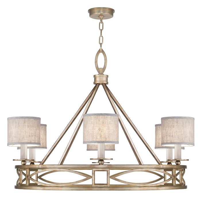 Fine Art 887640-SF31 Six Light Chandelier, Gold