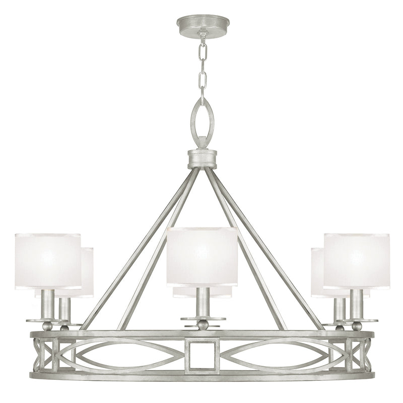 Fine Art 887640-SF41 Six Light Chandelier, Silver