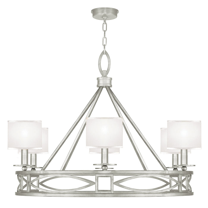 Fine Art 887640-SF41 Six Light Chandelier, Silver
