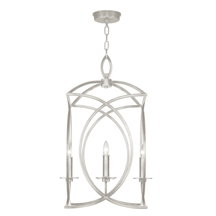 Fine Art 887740-SF4 Four Light Chandelier, Silver