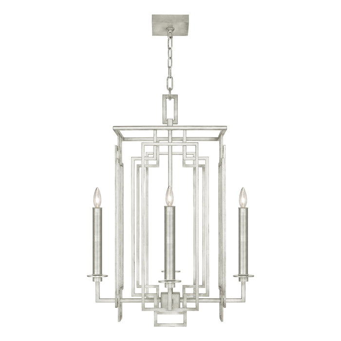 Fine Art 889040-SF4 Four Light Chandelier, Silver