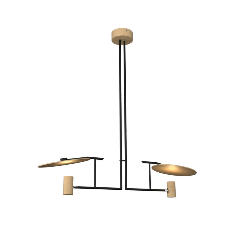 Accord Lighting 1421.34 Two Light Pendant, Maple