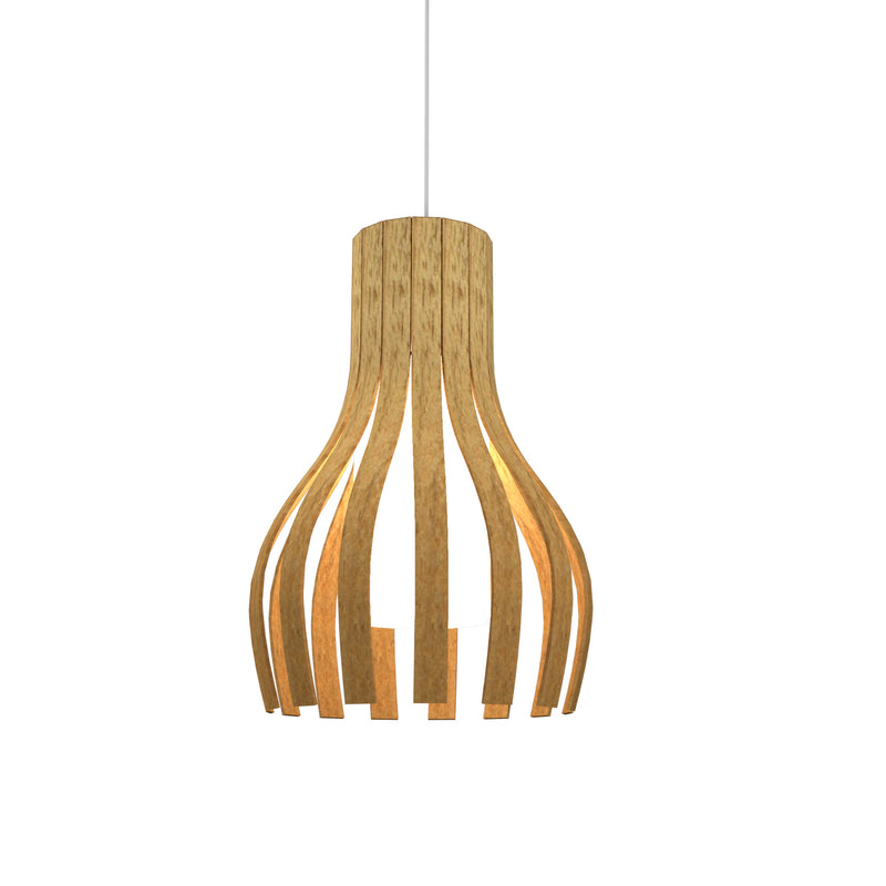 Accord Lighting 269.09 One Light Pendant, Louro Freijo