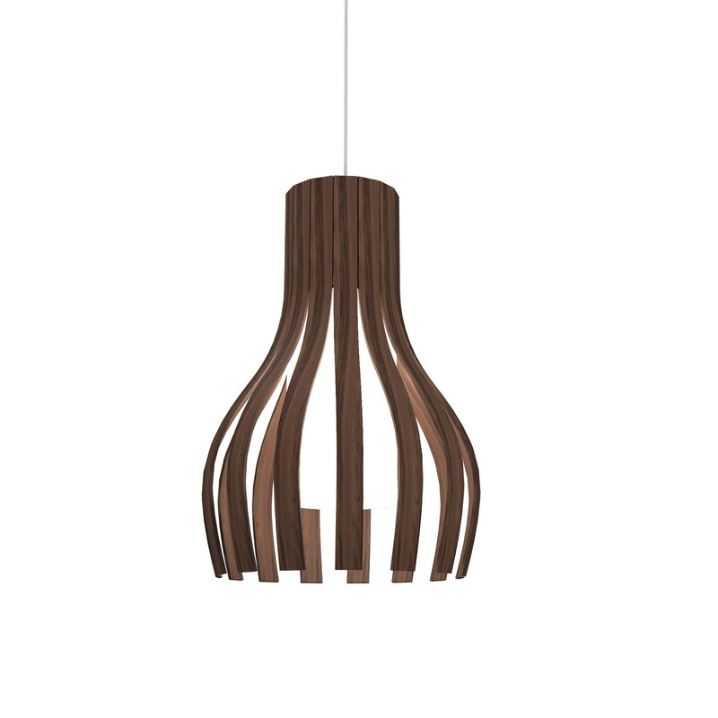 Accord Lighting 269.18 One Light Pendant, American Walnut