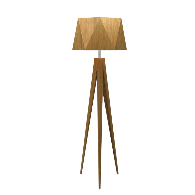 Accord Lighting 3034.09 One Light Floor Lamp, Louro Freijo