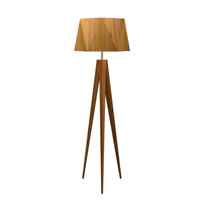 Accord Lighting 3034.12 One Light Floor Lamp, Teak