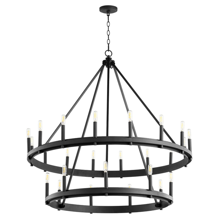 Quorum 611-25-69 25 Light Chandelier, Textured Black