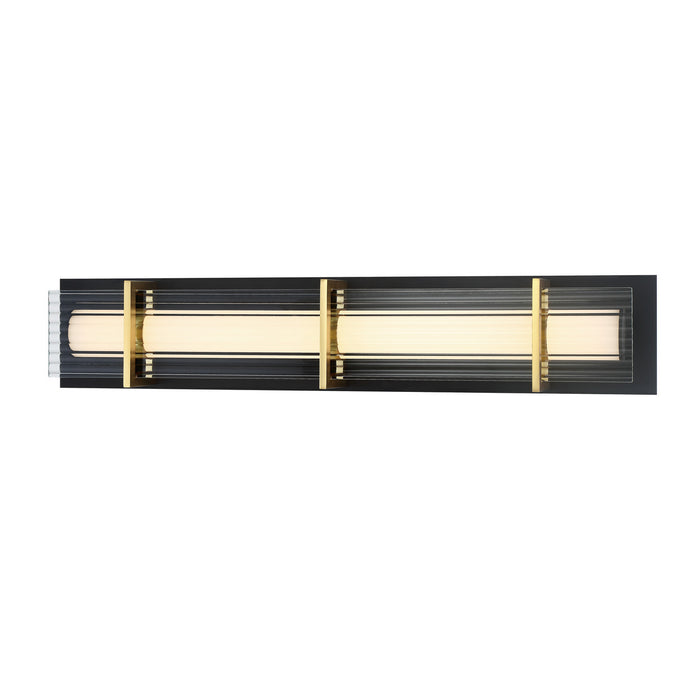 George Kovacs P1513-707-L LED Bath, Sand Coal And Honey Gold