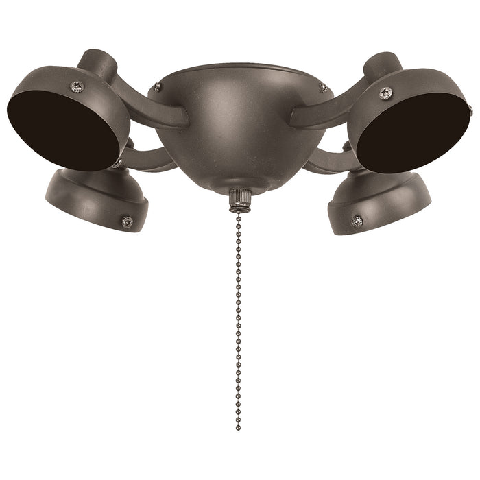 Minka Aire K34L-BNK Four Light Fan Light Kit, Burnished Nickel
