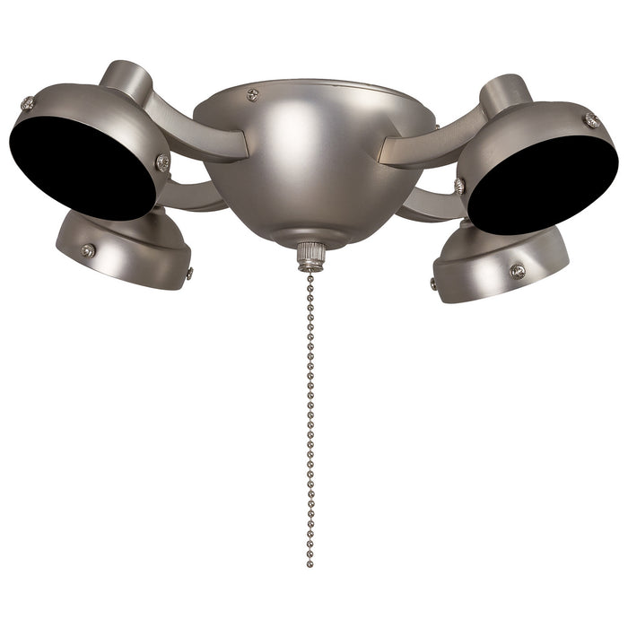 Minka Aire K34L-BS Four Light Fan Light Kit, Brushed Steel
