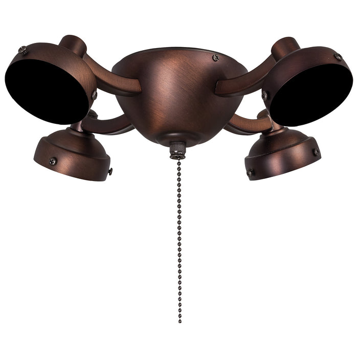 Minka Aire K34L-DBB Four Light Fan Light Kit, Dark Brushed Bronze