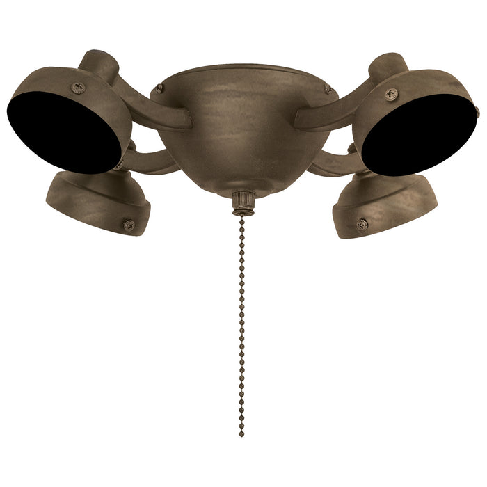Minka Aire K34L-HBZ Four Light Fan Light Kit, Heirloom Bronze