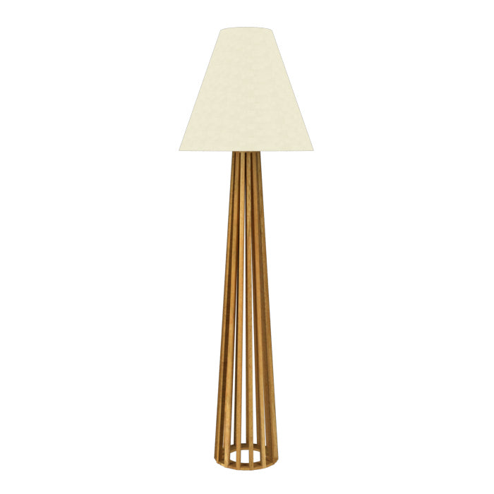 Accord Lighting 361.09 One Light Floor Lamp, Louro Freijo