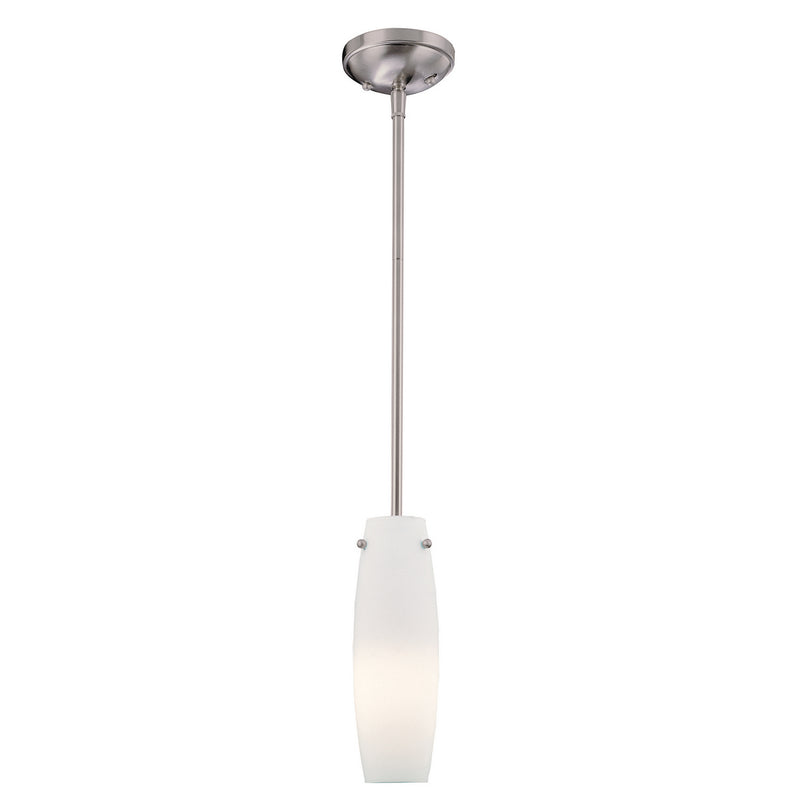Minka-Lavery 63-84 One Light Mini Pendant, Brushed Nickel