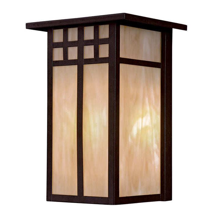 Minka-Lavery 8602-A179 One Light Outdoor Wall Mount, Textured French Bronze