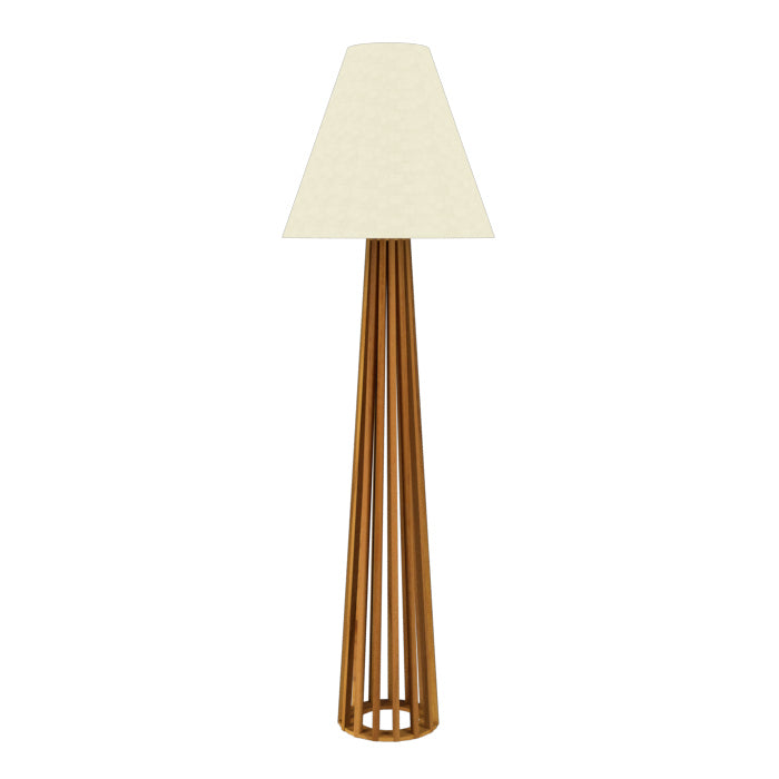 Accord Lighting 361.12 One Light Floor Lamp, Teak