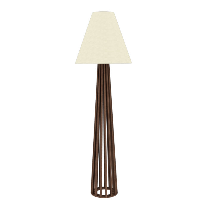 Accord Lighting 361.18 One Light Floor Lamp, American Walnut