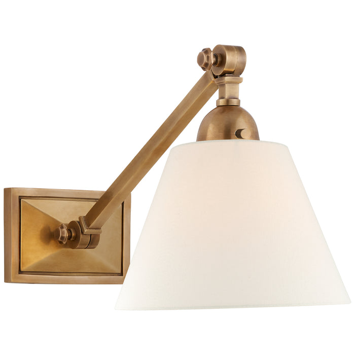 Visual Comfort Signature AH 2325HAB-L One Light Wall Sconce, Hand-Rubbed Antique Brass