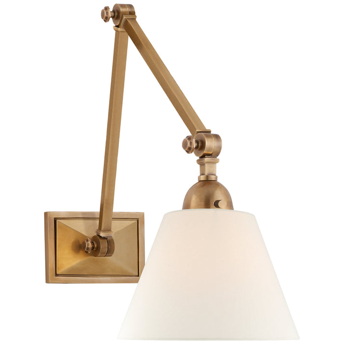 Visual Comfort Signature AH 2330HAB-L One Light Wall Sconce, Hand-Rubbed Antique Brass