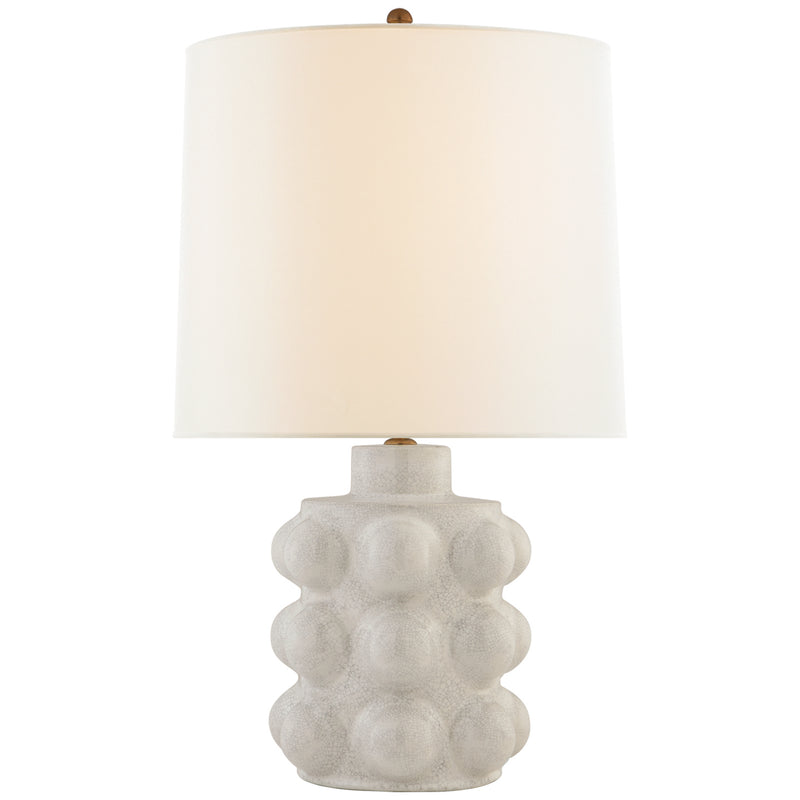 Visual Comfort Signature ARN 3645BC-L One Light Table Lamp, Bone Craquelure