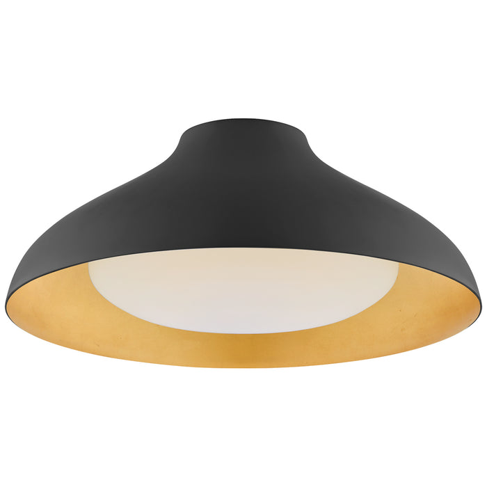Visual Comfort Signature ARN 4351MBK-SWG LED Flush Mount, Matte Black