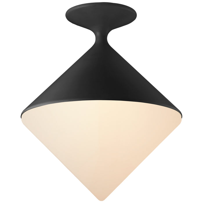 Visual Comfort Signature ARN 4355BLK-WG LED Flush Mount, Matte Black