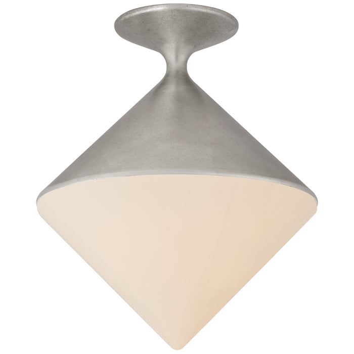 Visual Comfort Signature ARN 4355BSL-WG LED Flush Mount, Burnished Silver Leaf