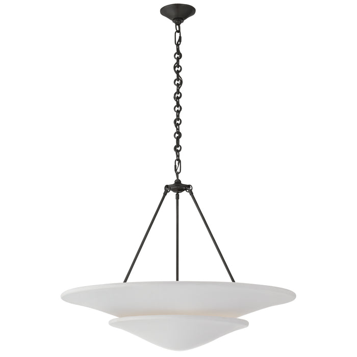 Visual Comfort Signature ARN 5427BZ-PW Six Light Chandelier, Bronze