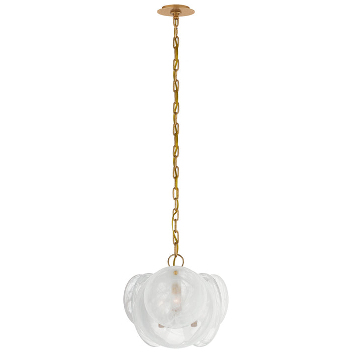 Visual Comfort Signature ARN 5453G-WSG Three Light Chandelier, Gild