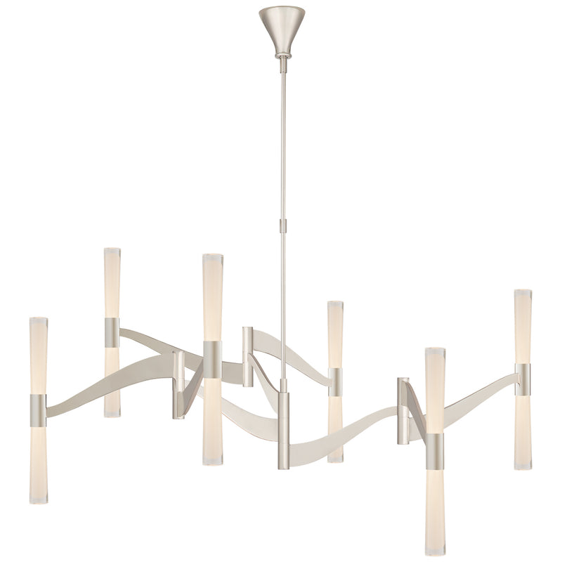 Visual Comfort Signature ARN 5472PN-CG LED Chandelier, Polished Nickel