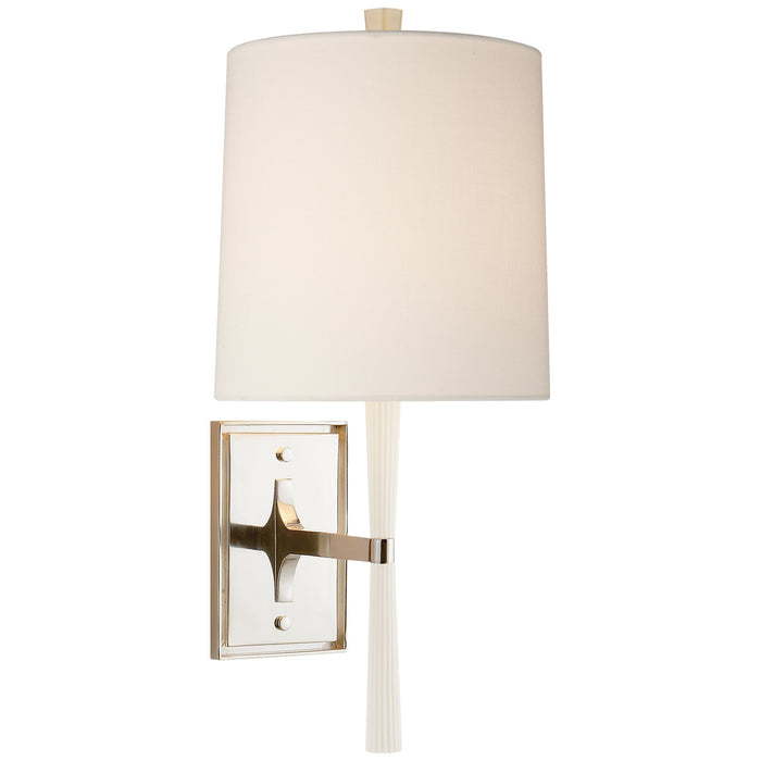 Visual Comfort Signature BBL 2036CW-L One Light Wall Sconce, China White