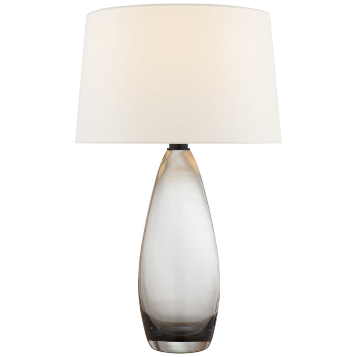 Visual Comfort Signature CHA 3420SMG-L One Light Table Lamp, Smoked Glass