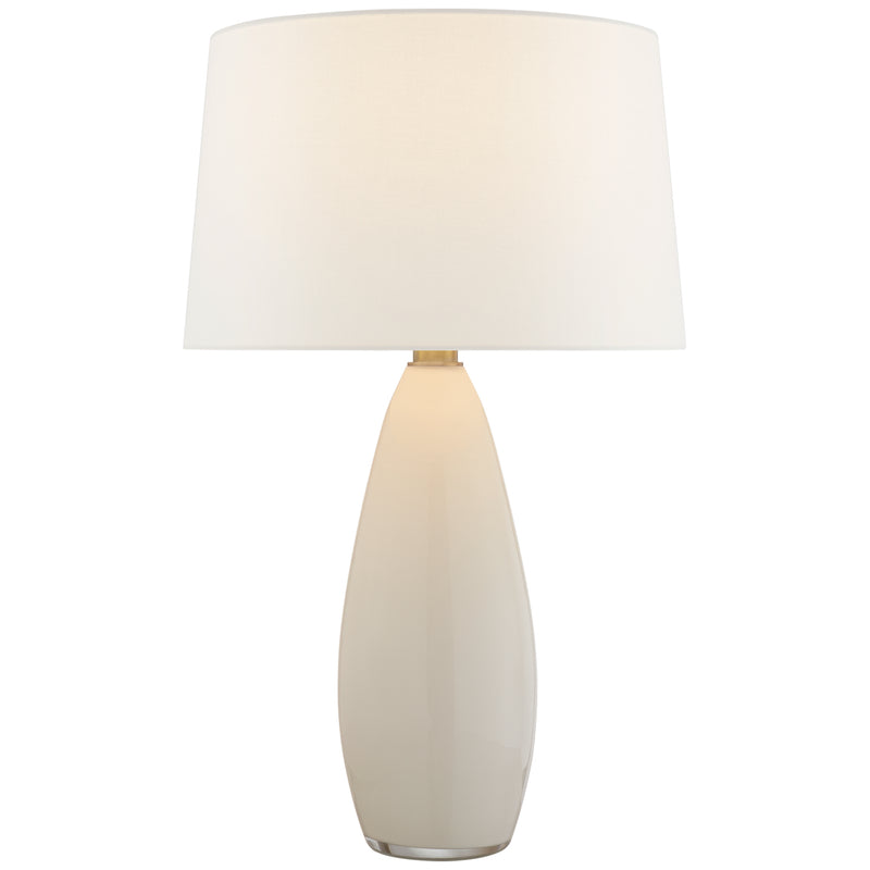 Visual Comfort Signature CHA 3420WG-L One Light Table Lamp, White Glass