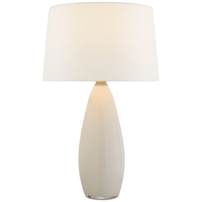 Visual Comfort Signature CHA 3420WG-L One Light Table Lamp, White Glass