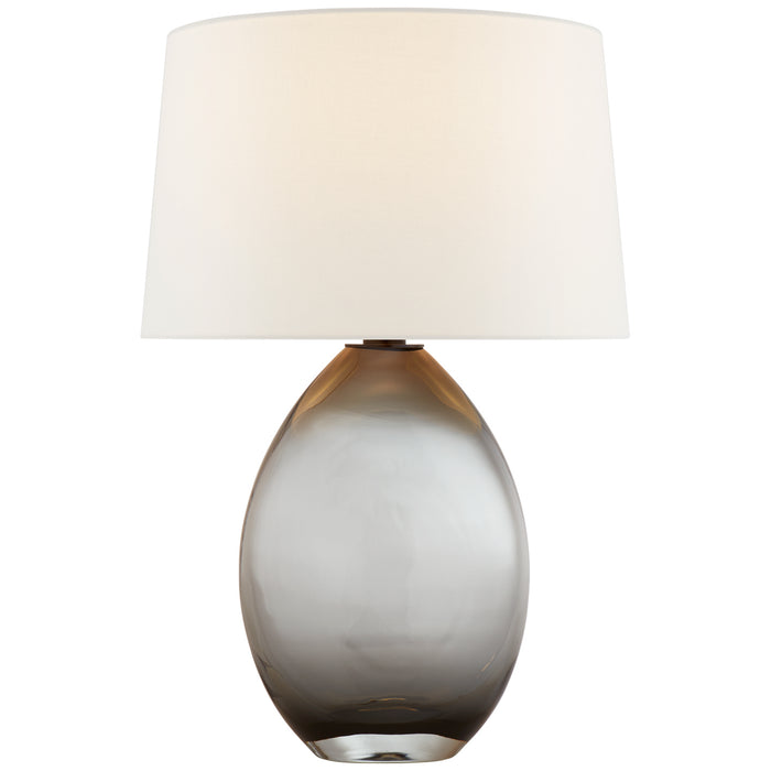 Visual Comfort Signature CHA 3421SMG-L One Light Table Lamp, Smoked Glass