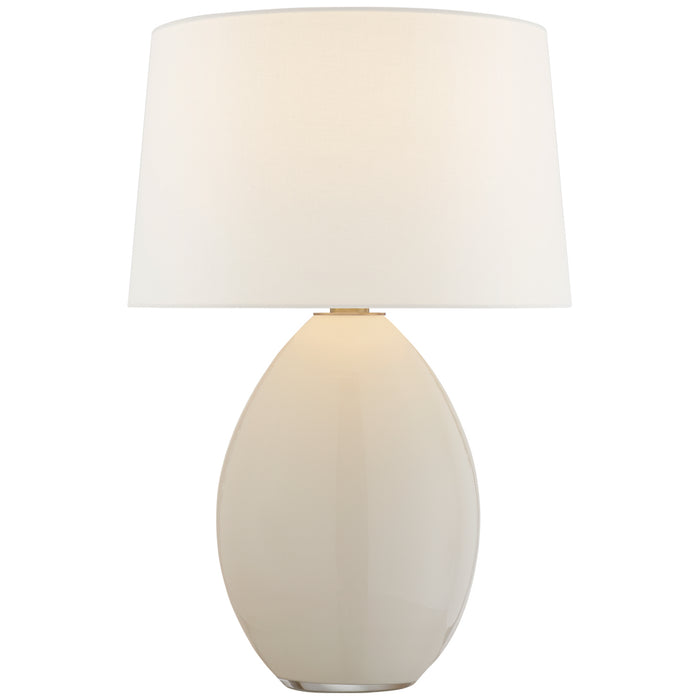 Visual Comfort Signature CHA 3421WG-L One Light Table Lamp, White Glass