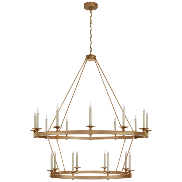 Visual Comfort Signature CHC 1608AB 20 Light Chandelier, Antique-Burnished Brass
