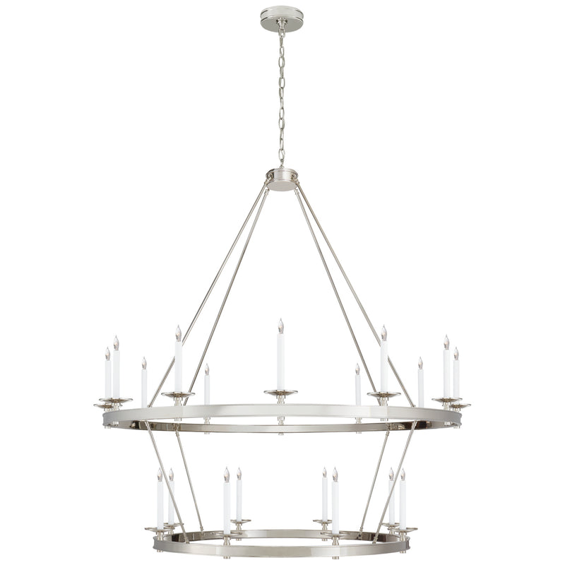 Visual Comfort Signature CHC 1608PN 20 Light Chandelier, Polished Nickel