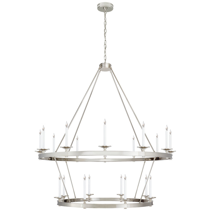 Visual Comfort Signature CHC 1608PN 20 Light Chandelier, Polished Nickel