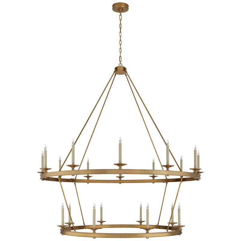 Visual Comfort Signature CHC 1609AB 20 Light Chandelier, Antique-Burnished Brass