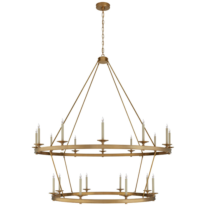 Visual Comfort Signature CHC 1609AB 20 Light Chandelier, Antique-Burnished Brass