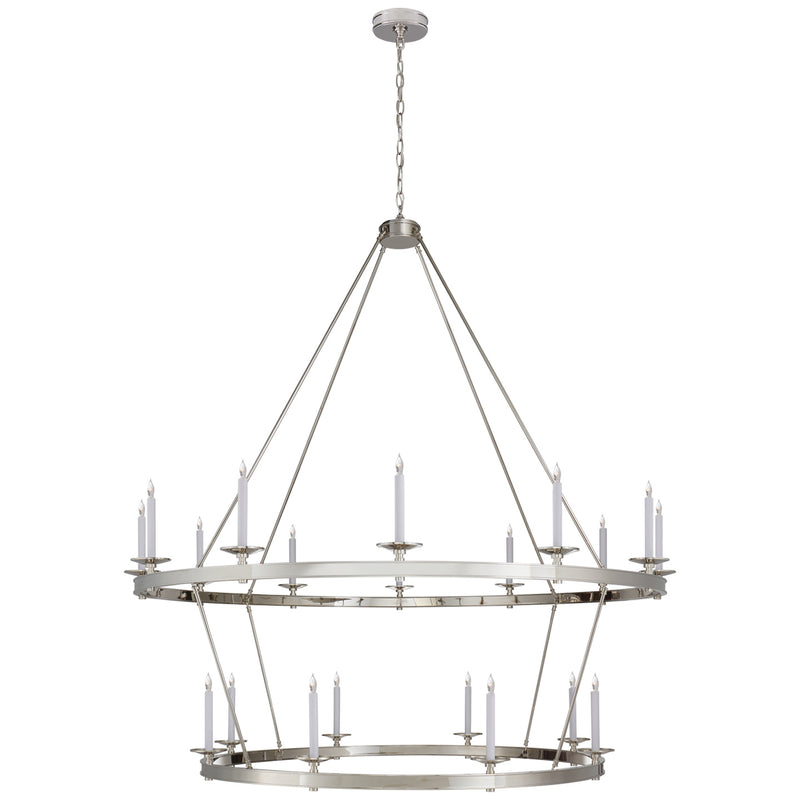 Visual Comfort Signature CHC 1609PN 20 Light Chandelier, Polished Nickel