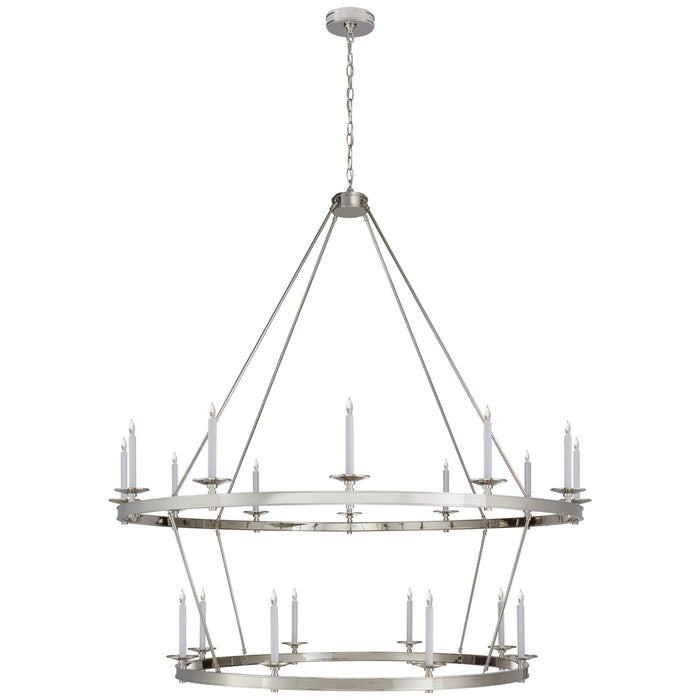 Visual Comfort Signature CHC 1609PN 20 Light Chandelier, Polished Nickel