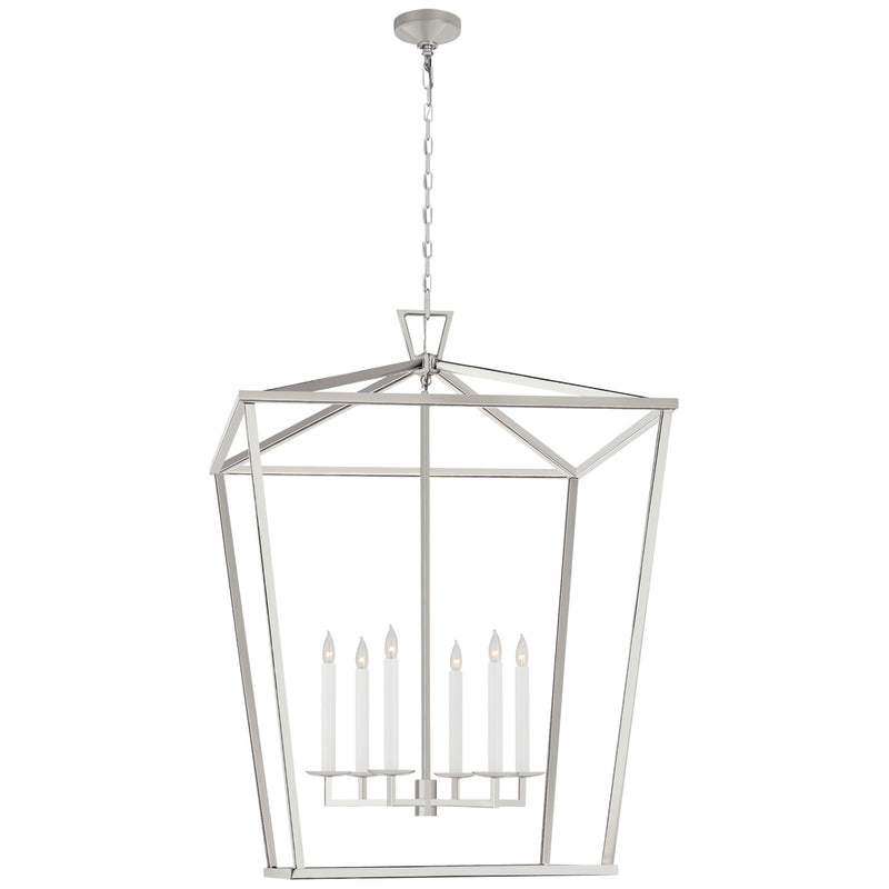 Visual Comfort Signature CHC 2172PN Six Light Lantern, Polished Nickel
