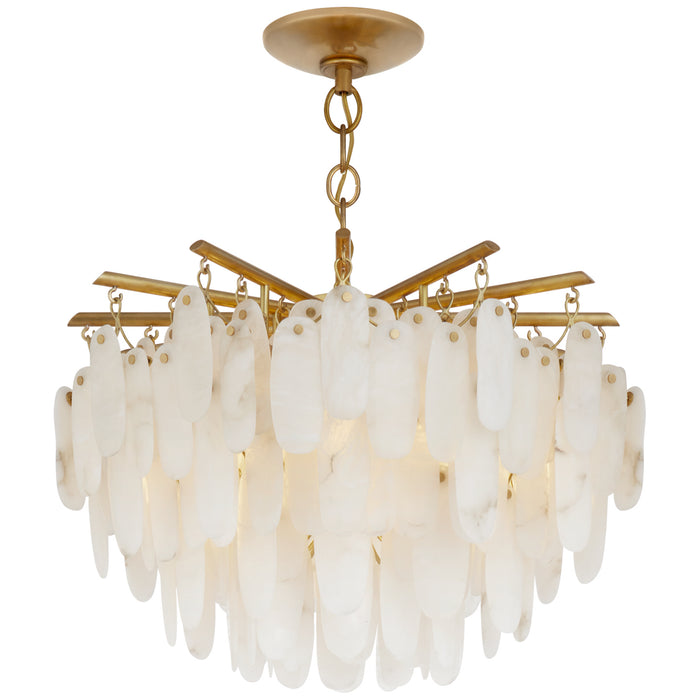 Visual Comfort Signature CHC 4910AB-ALB LED Semi-Flush Mount, Antique-Burnished Brass