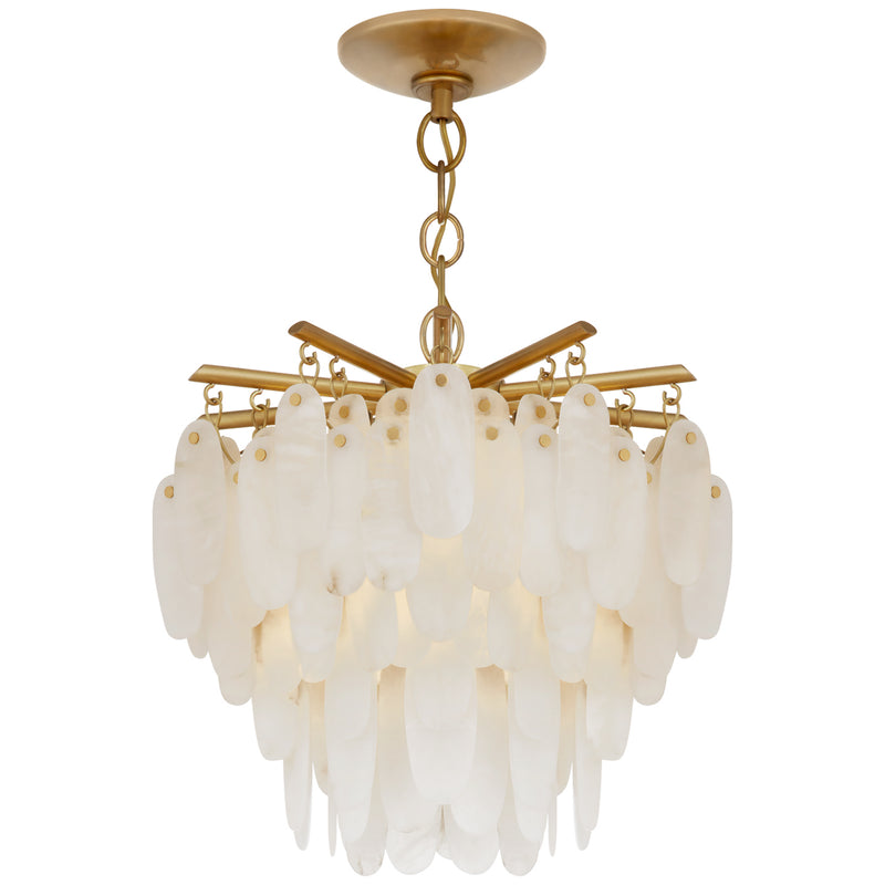 Visual Comfort Signature CHC 4911AB-ALB LED Semi-Flush Mount, Antique-Burnished Brass