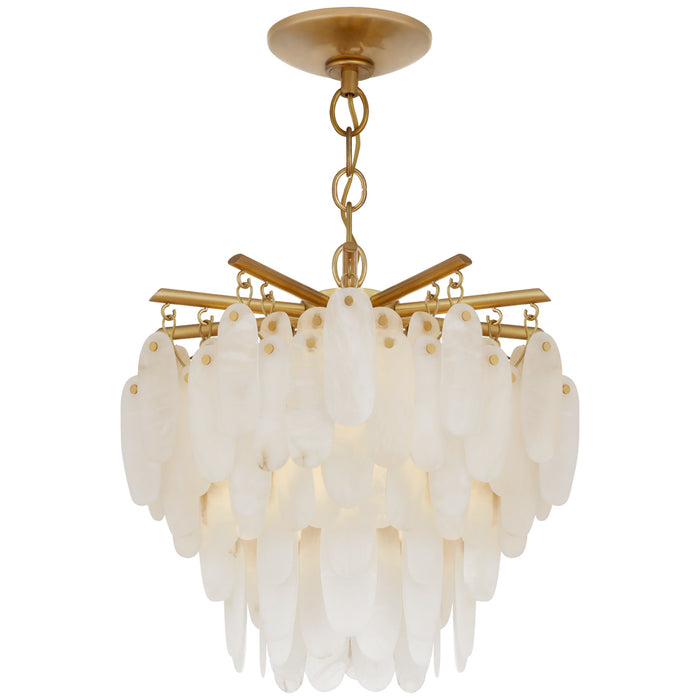 Visual Comfort Signature CHC 4911AB-ALB LED Semi-Flush Mount, Antique-Burnished Brass