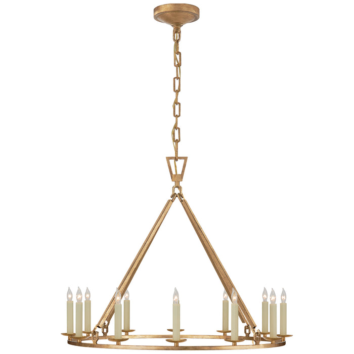 Visual Comfort Signature CHC 5172GI 12 Light Chandelier, Gilded Iron