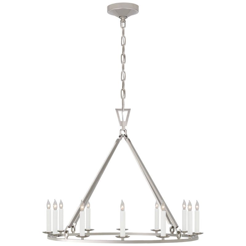 Visual Comfort Signature CHC 5172PN 12 Light Chandelier, Polished Nickel